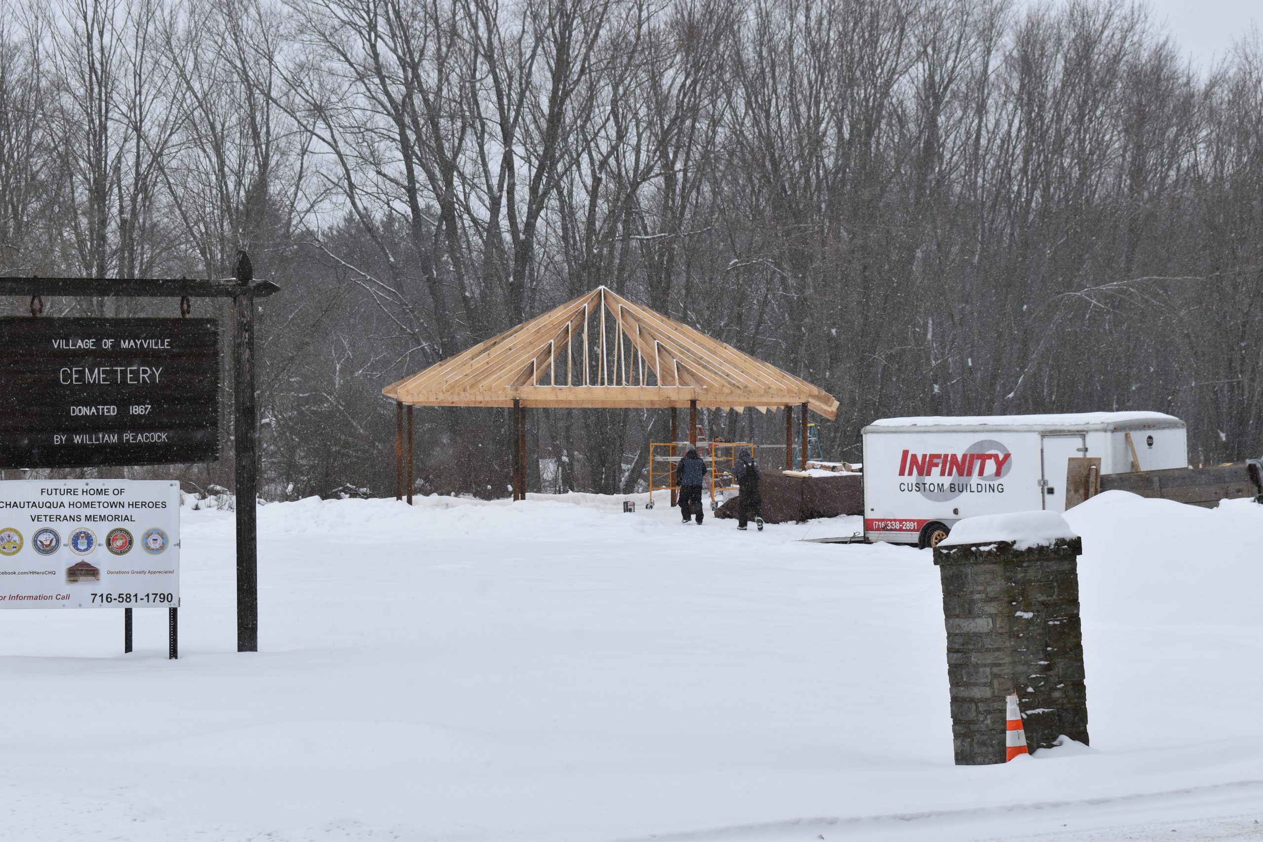 Hometown Heroes Memorial in Mayville plows along News, Sports, Jobs Observer Today